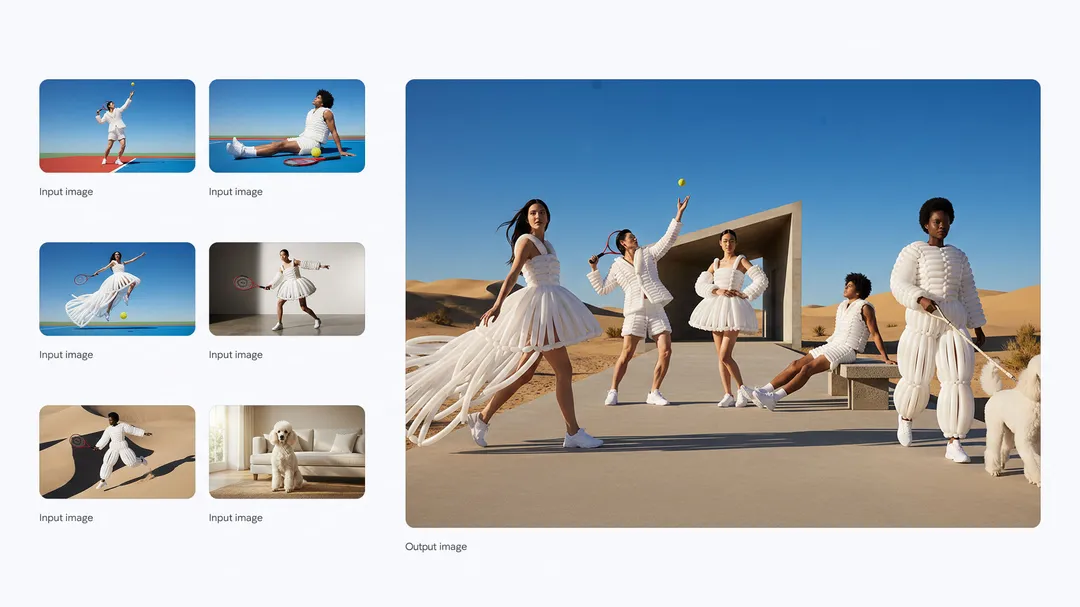 ファッションエディトリアルグループ写真 by Nano Banana Pro Prompt